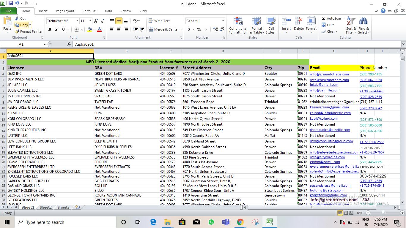 2 hours of Data Entry, Web Research, Copy Paste Work