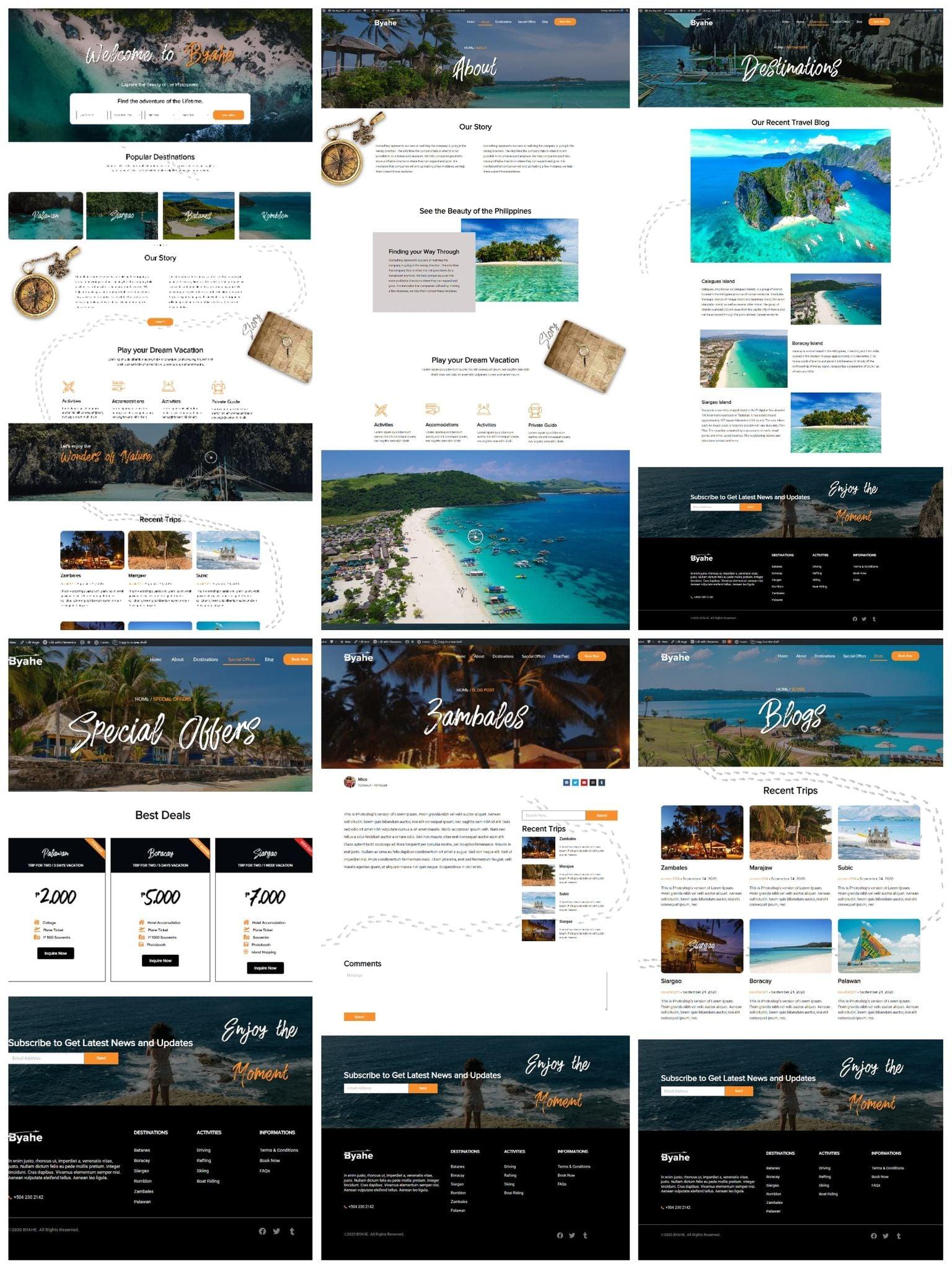 I will create an elementor template website just for you. Fully responsive from desktop to mobile