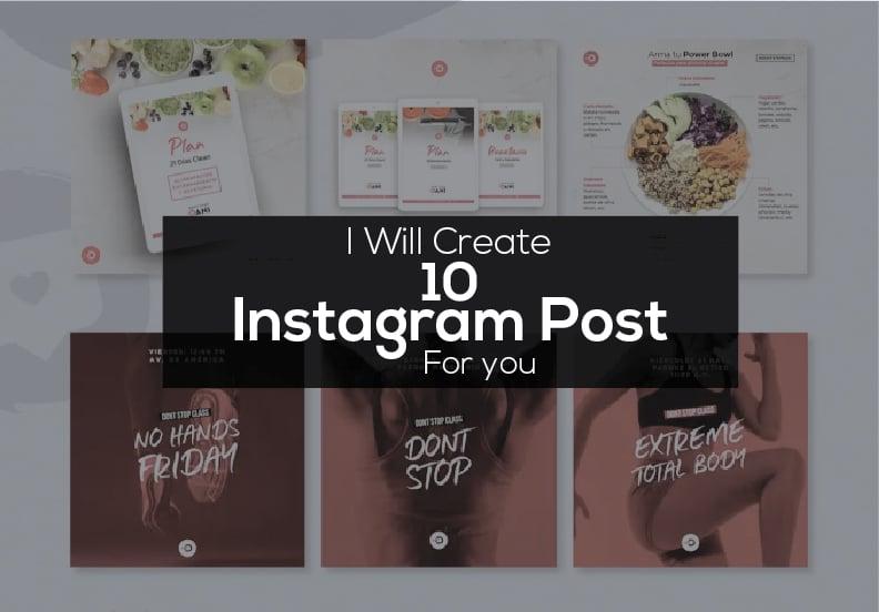 I will create Eye-catching Instagram post design for you