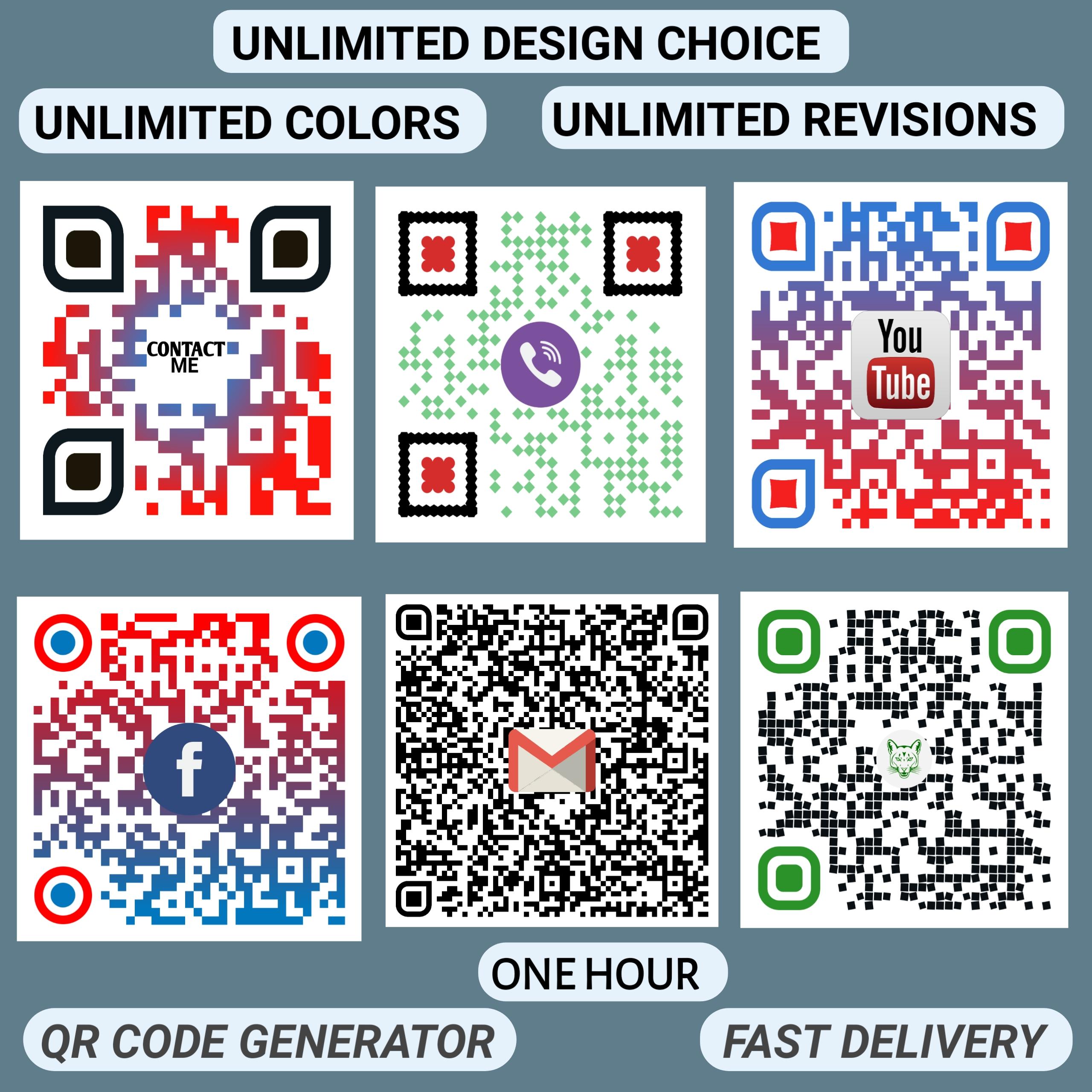 I will create a world class professional QR Code with logo 