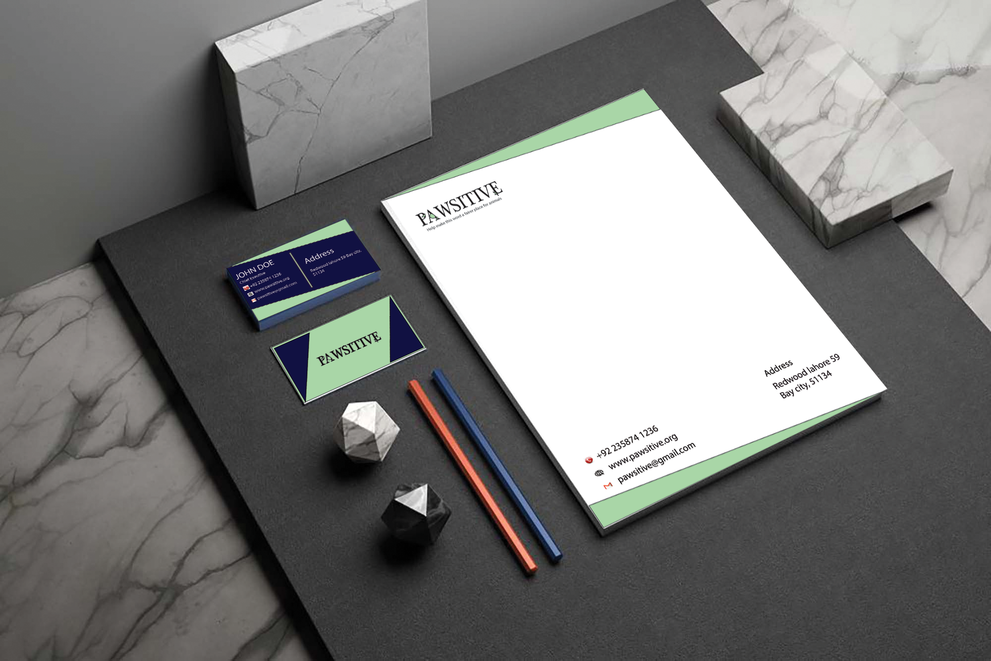 I will design professional and amazing business cards, letterhead and stationary.