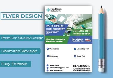 I will design corporate, event or business, flyer design.