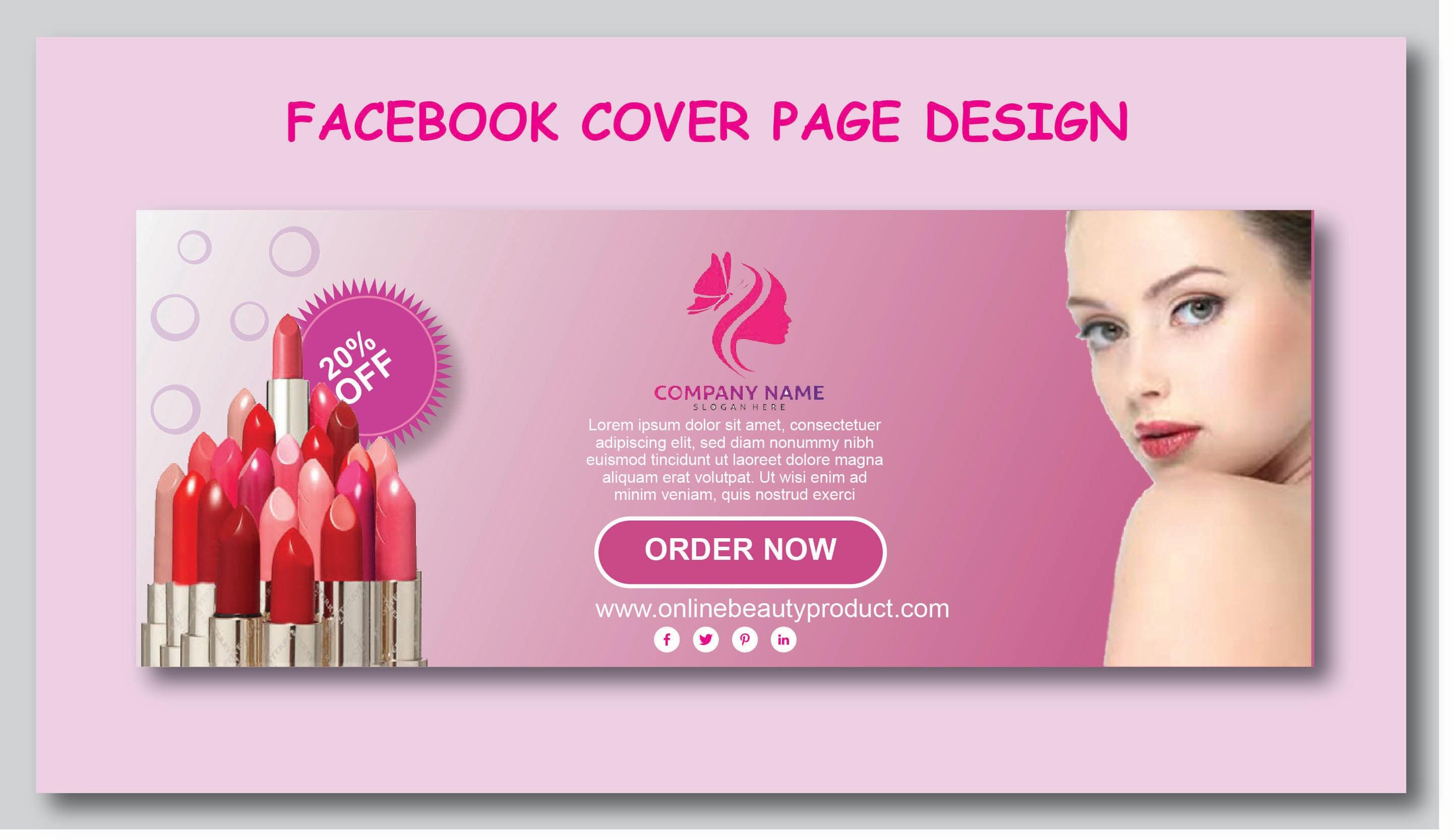 I will create professional facebook cover page design
