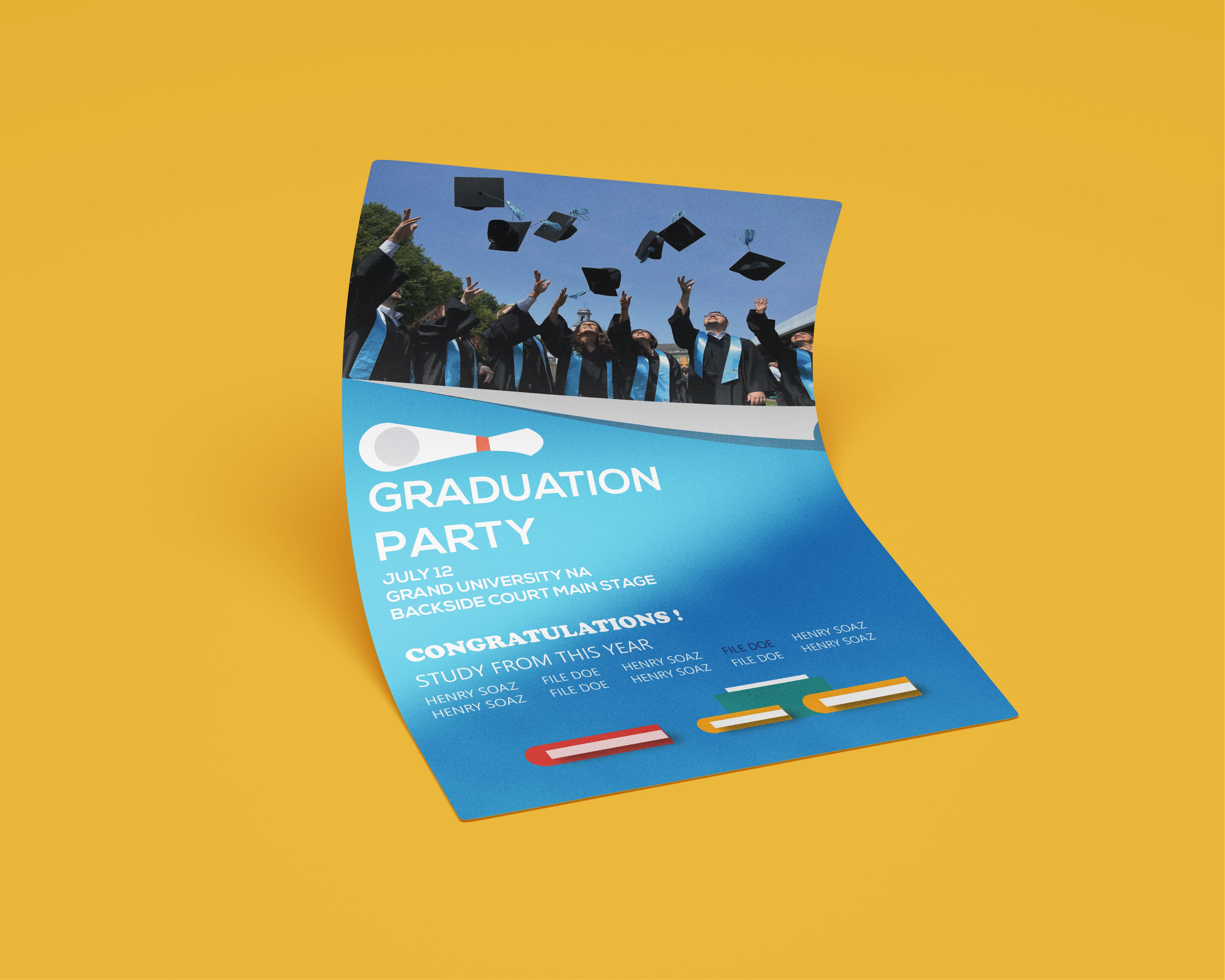 I will design all business, company, university poster, flyer with in 1 day