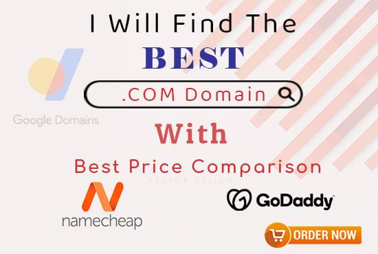 I will do domain research for you