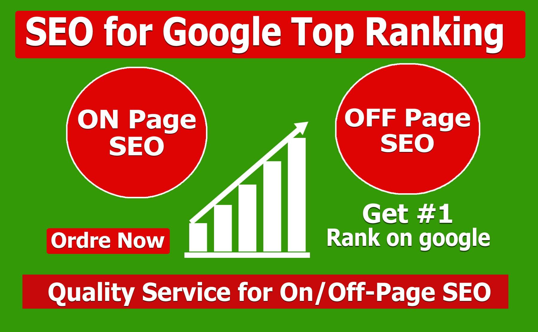 I will provide seo service for your website ranking on google top