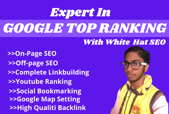 I will bring a Website Or Products on Google top ranking with monthly White hat SEO