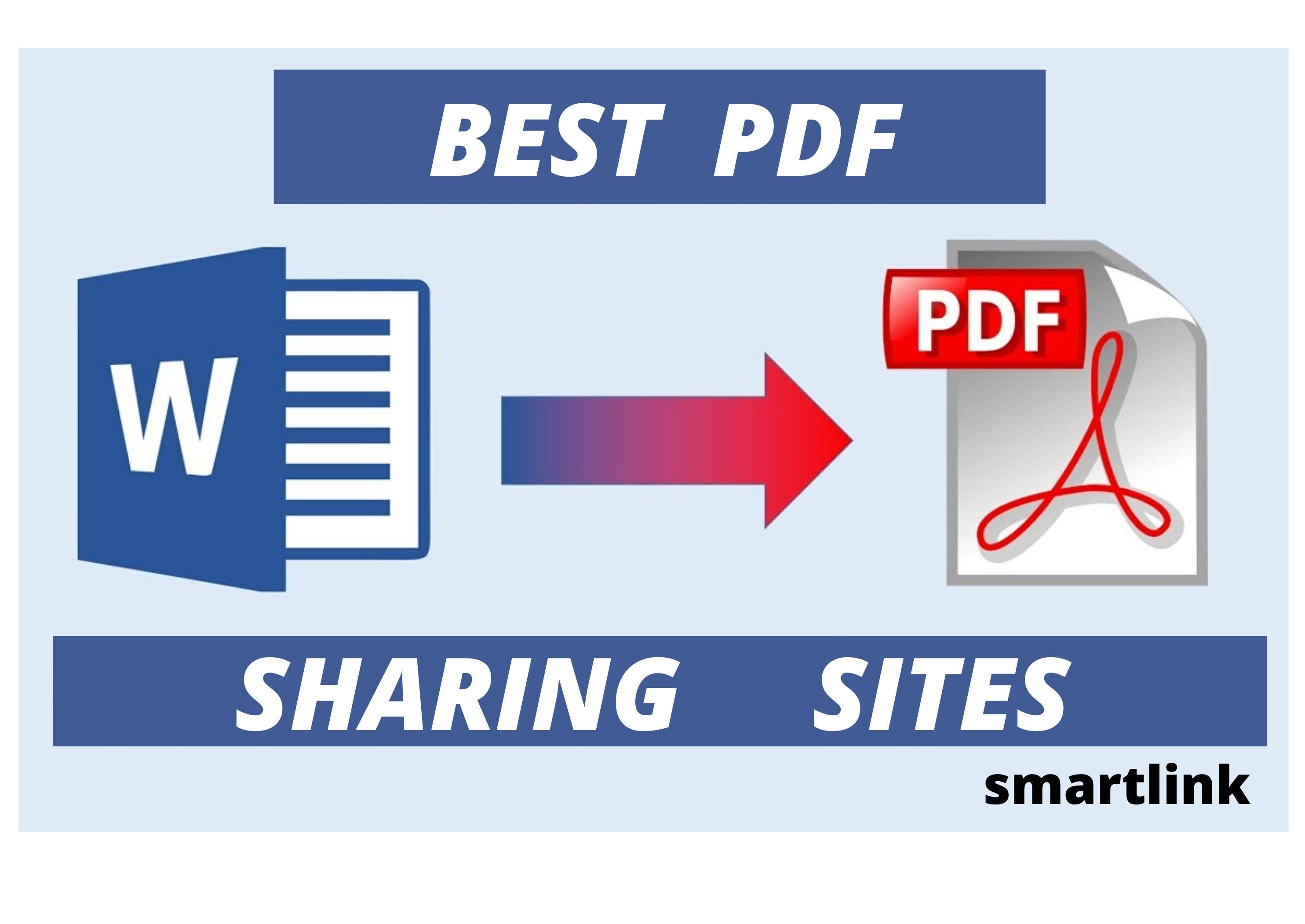 20 Best Sharing Sites Manual PDF and DOC Submission Backlinks