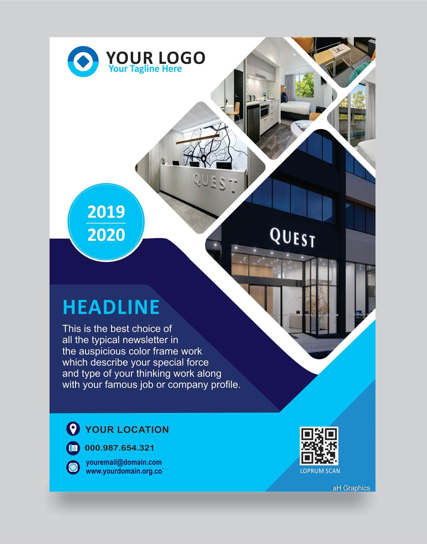 I will design a modern and professional flyer for you 