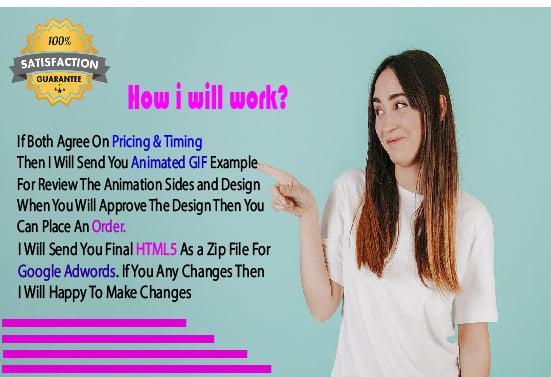 I will design animated HTML5 banners ads for google AdWords