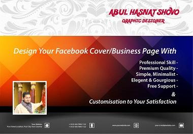 I will design engaging facebook business page. 