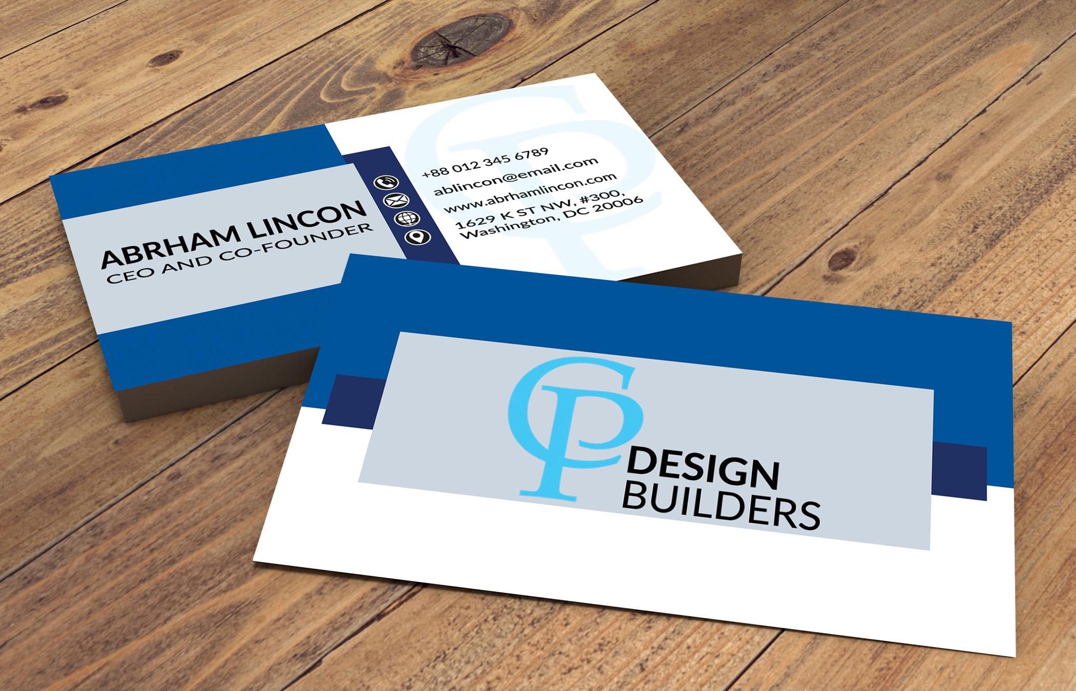 I will design professional modern minimal business card and logo