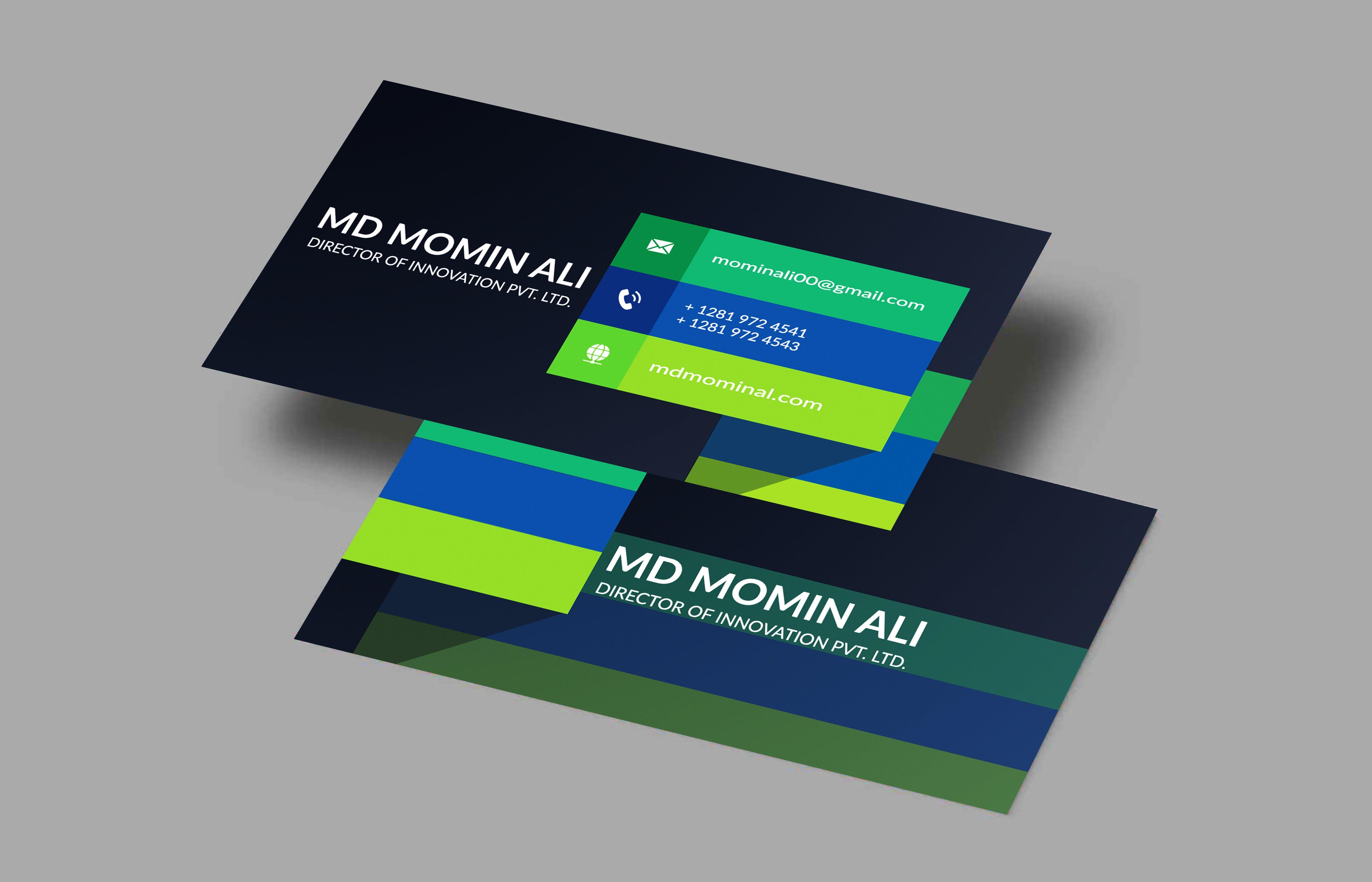 I will design professional modern minimal business card and logo