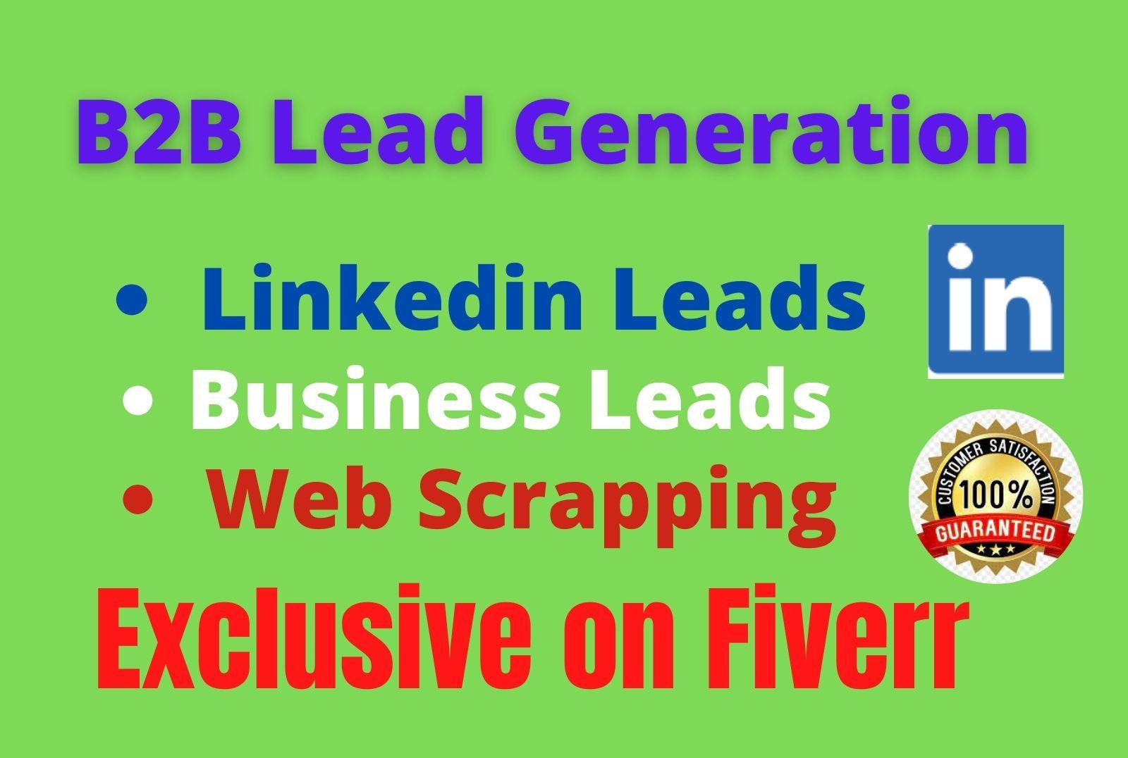 I will B2B LinkedIn LeadGeneration