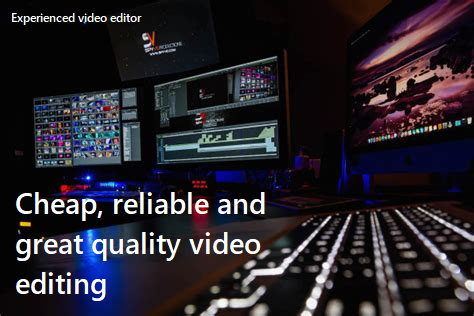 Great and reliable video editing!