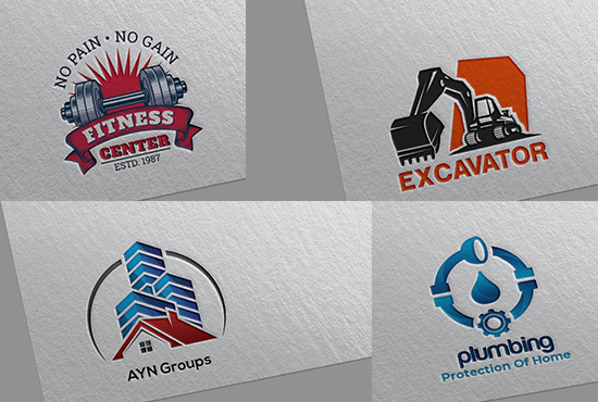 2 professional business logo design concepts by the best logo designer 