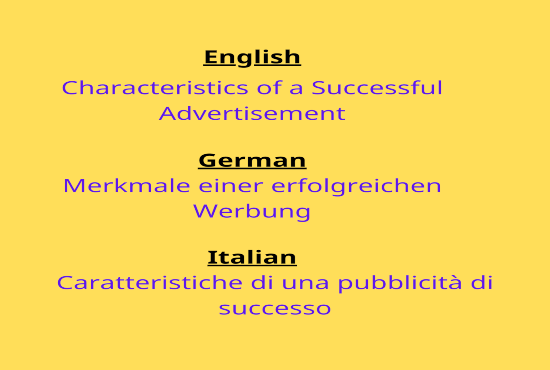 I will translate upto 1000 words english, german, italian into each other