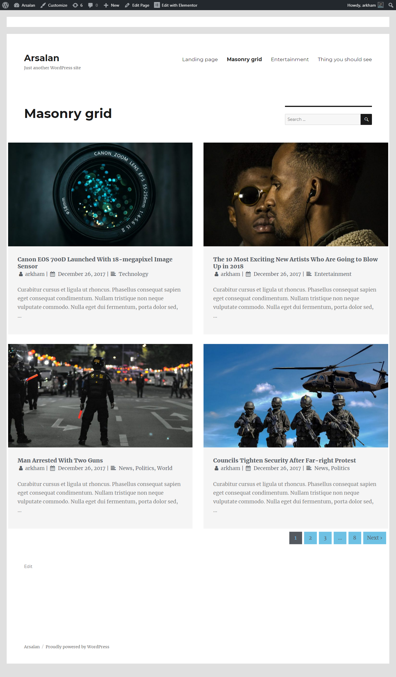 i will design a whole website using elementor plugin