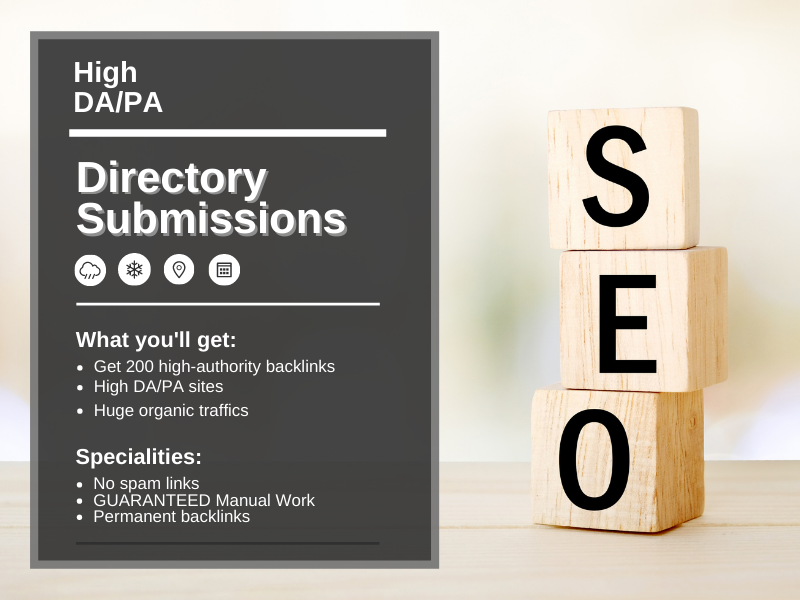 200 high authority manual dofollow directory submission backlinks for website ranking