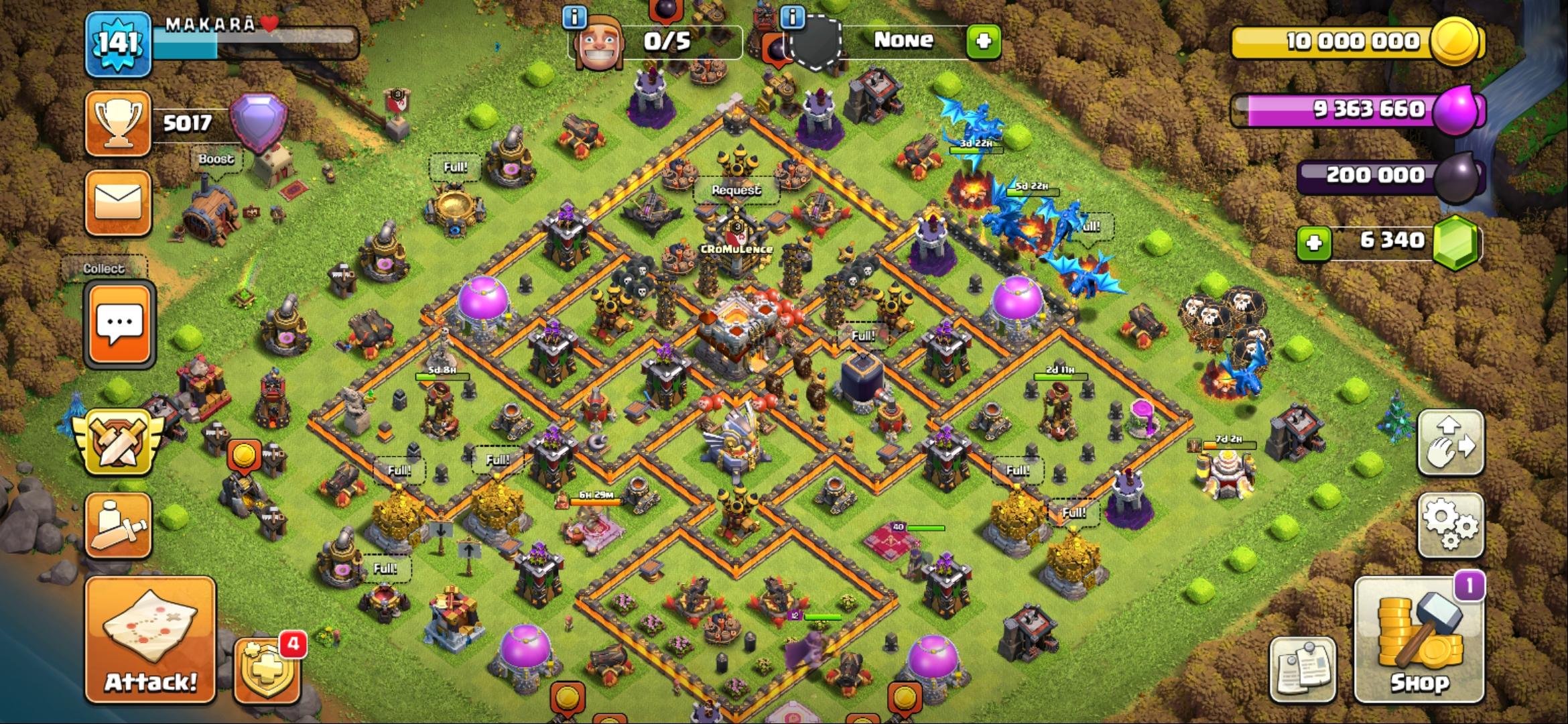 I will trophy up to legend in any divisions clash of clans account