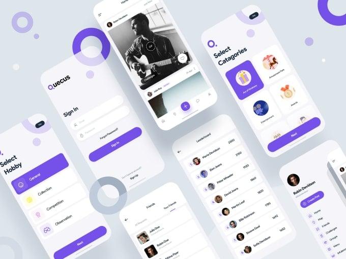 I will design creative, mobile app ui ux for android and ios