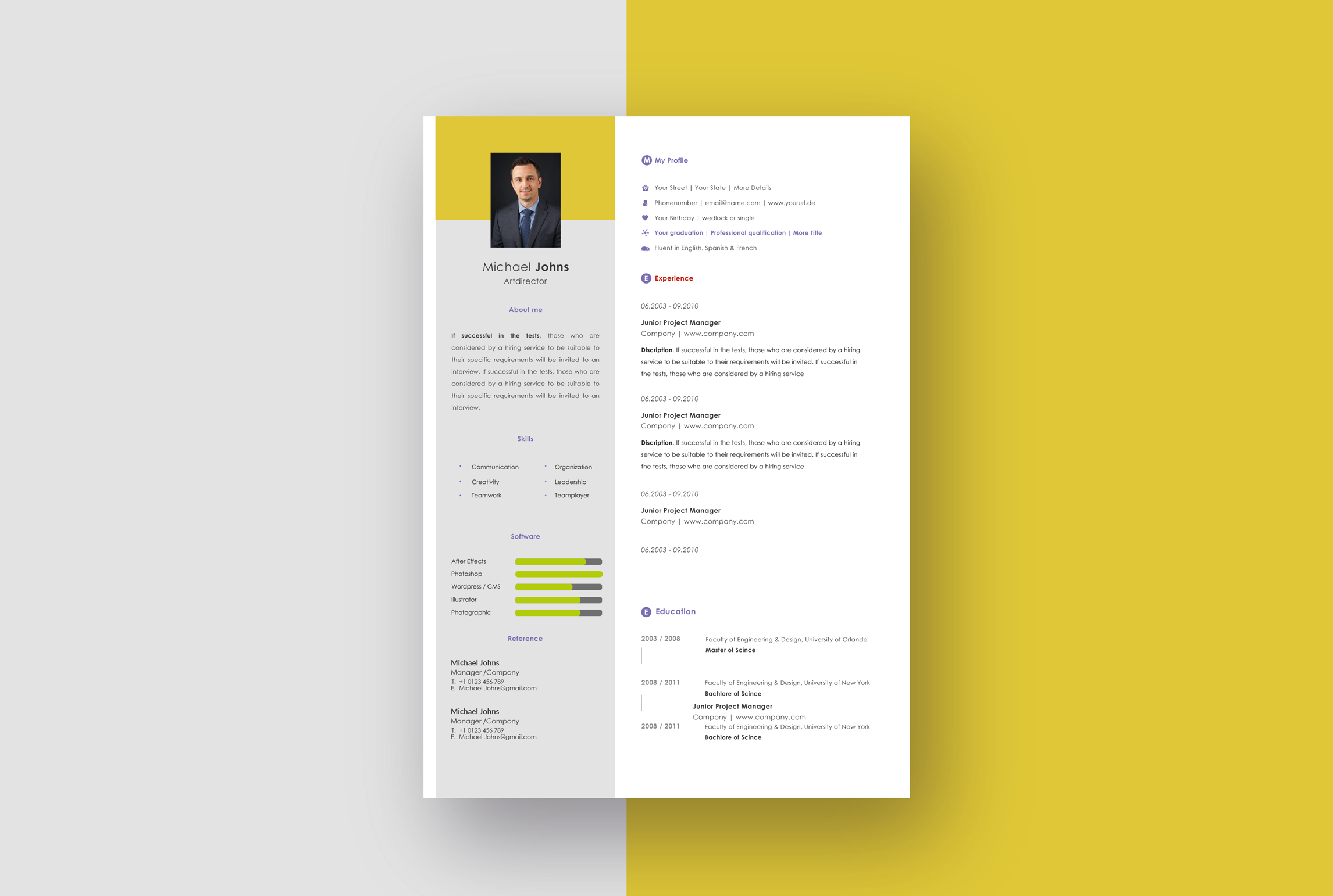 I will do best modern resume and cv design