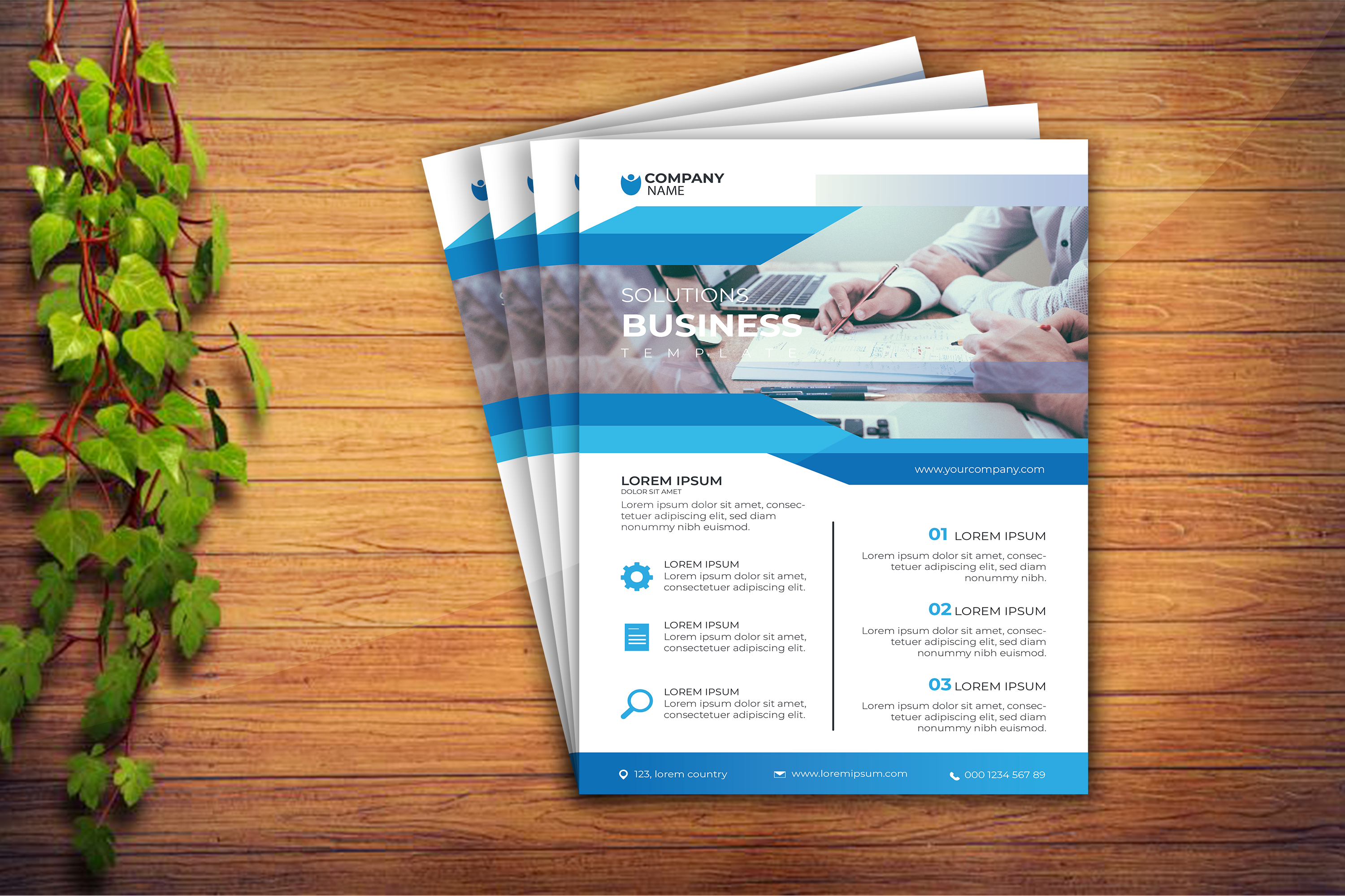 I will do creative business flyer design on time