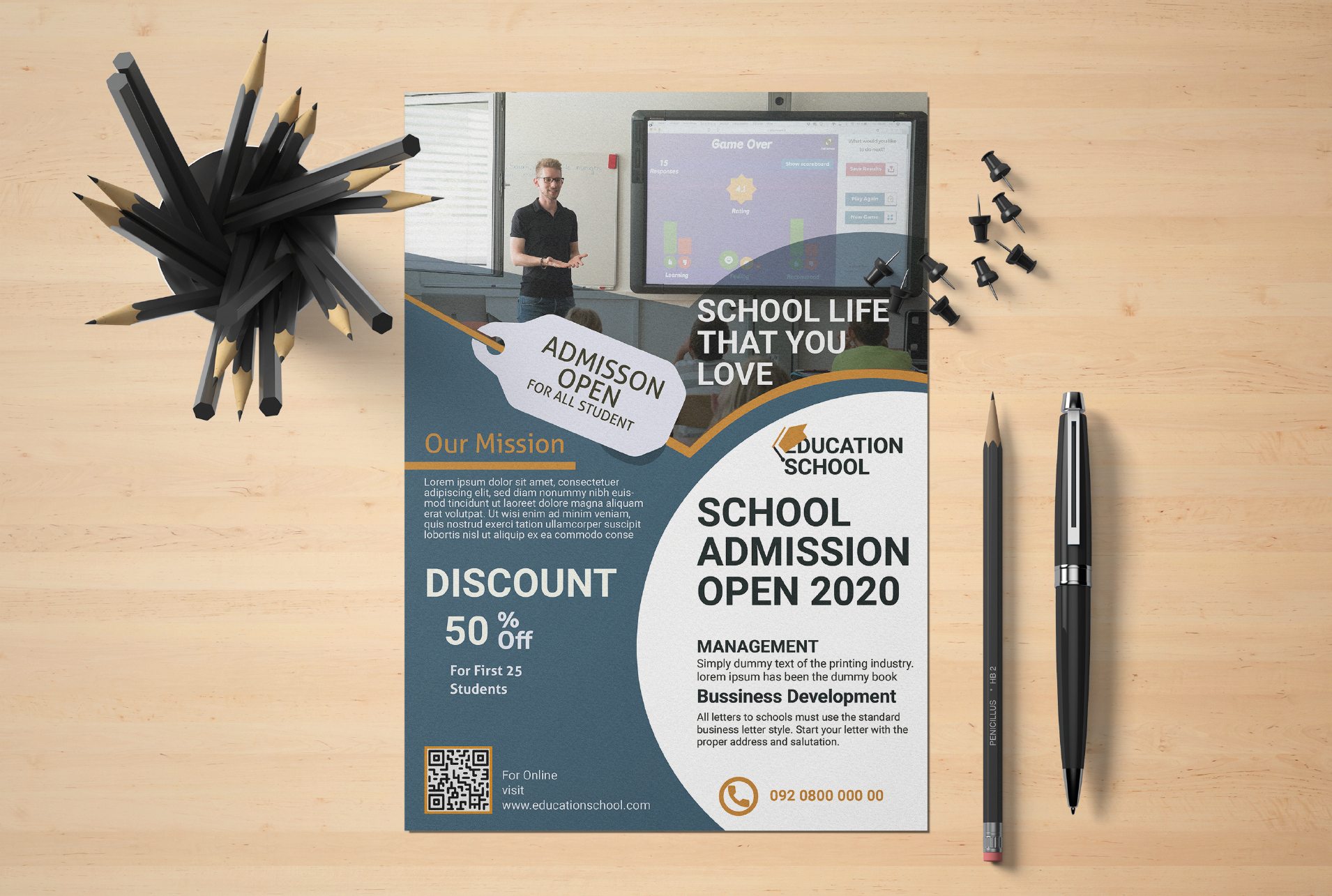 I will do creative business flyer design on time