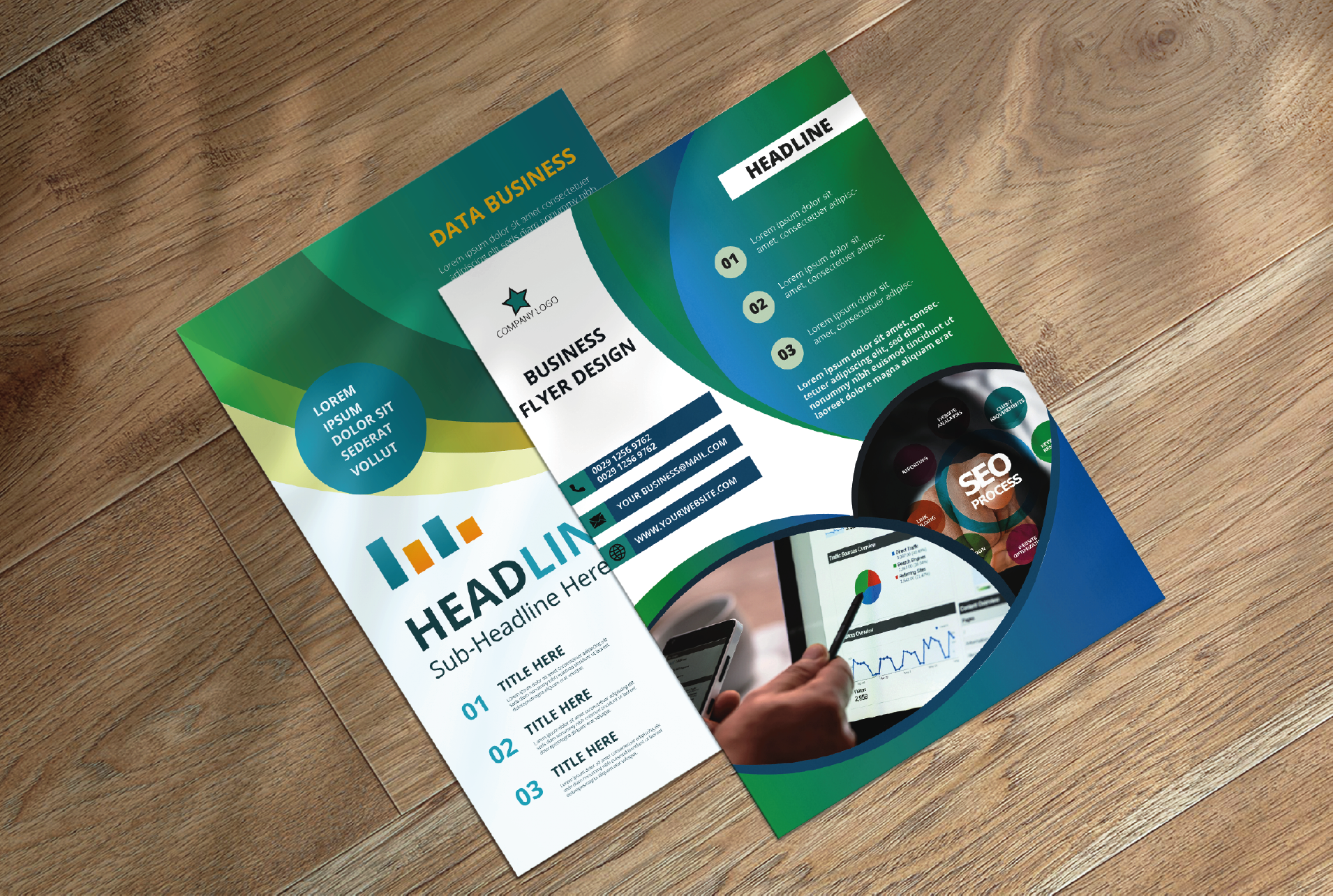 I will do creative business flyer design on time