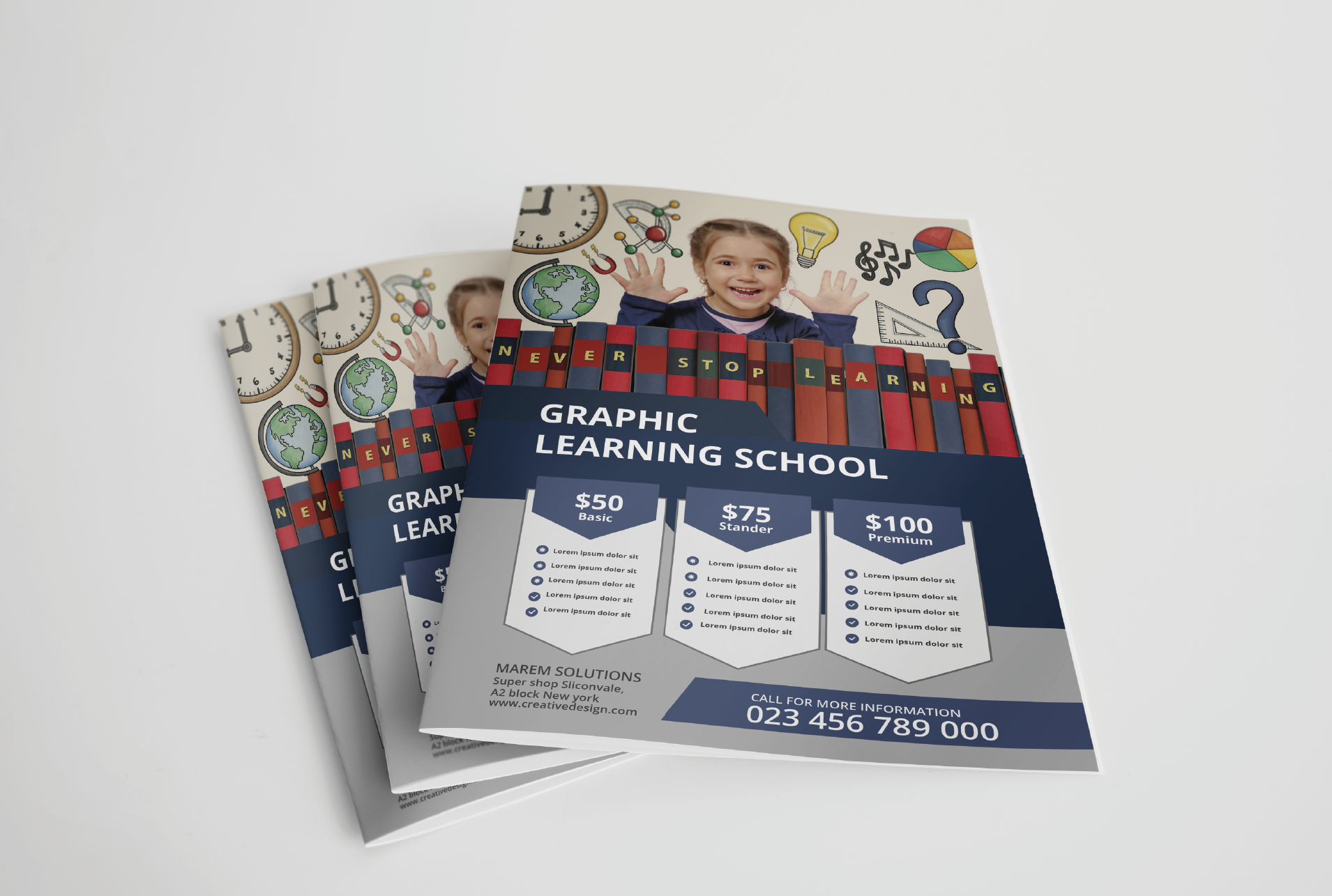 I will do creative business flyer design on time