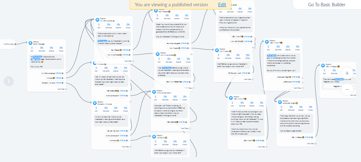 I will build MANYCHAT for your Face-book page and website