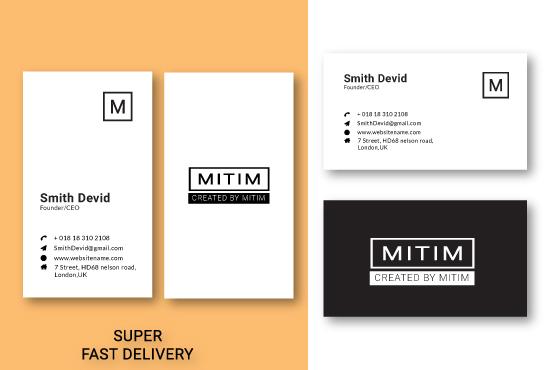  I will do Professional and Creative business card design.