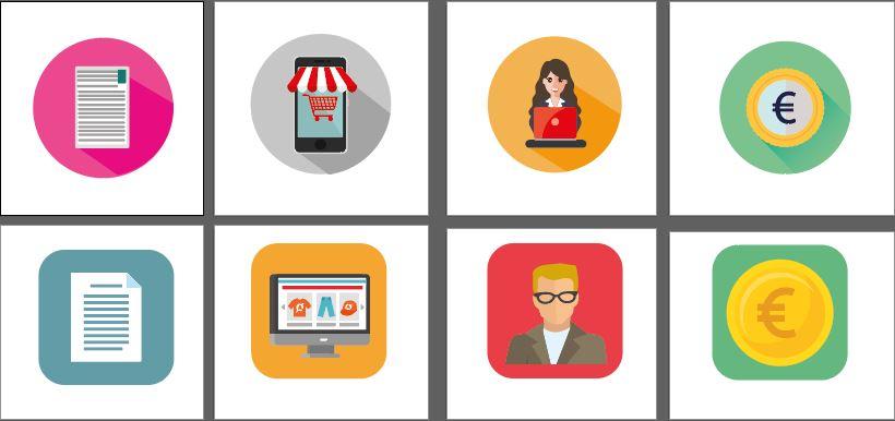 I will design flat and attractive icons