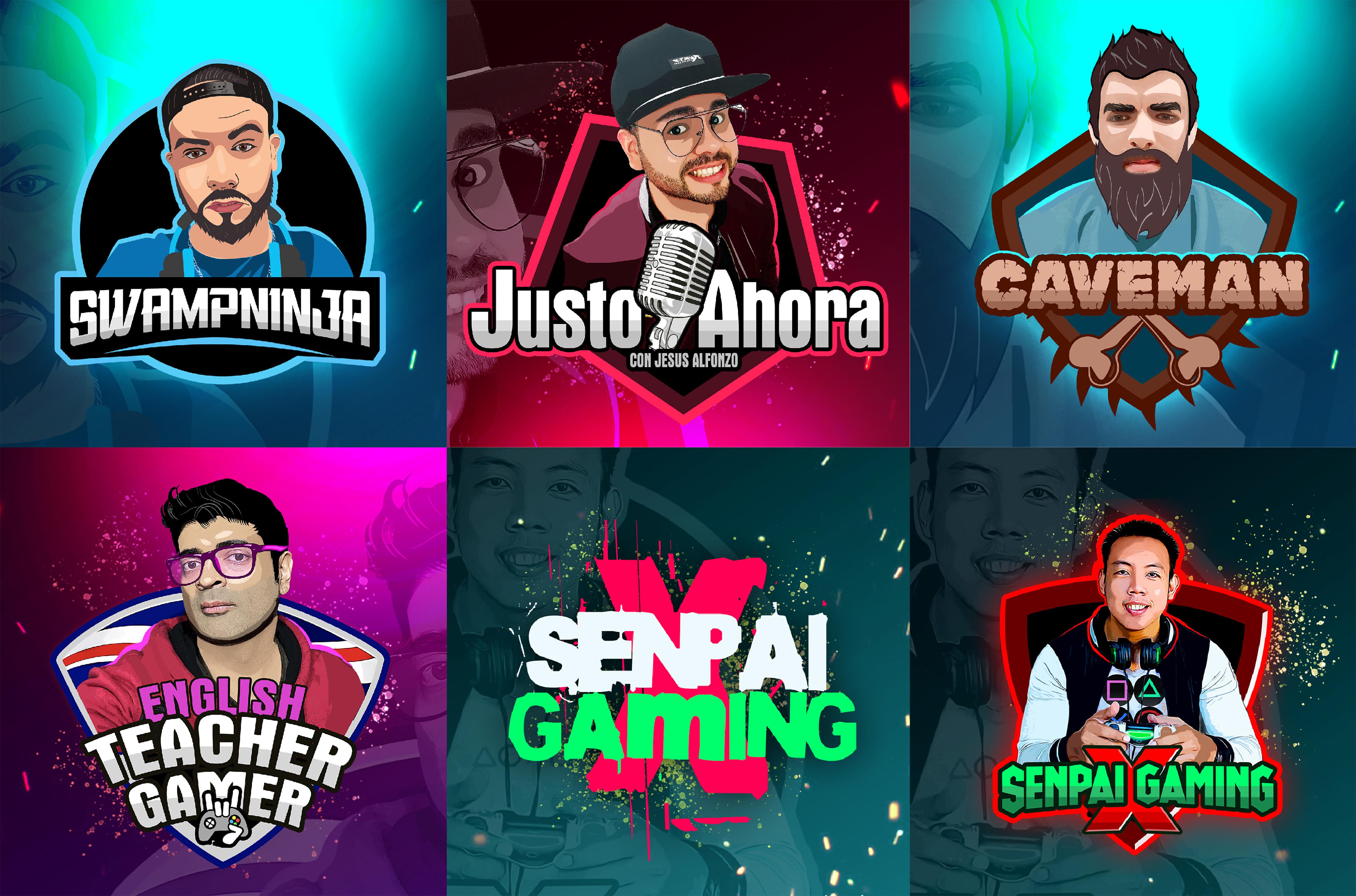 will design your face logo for gaming or YouTube