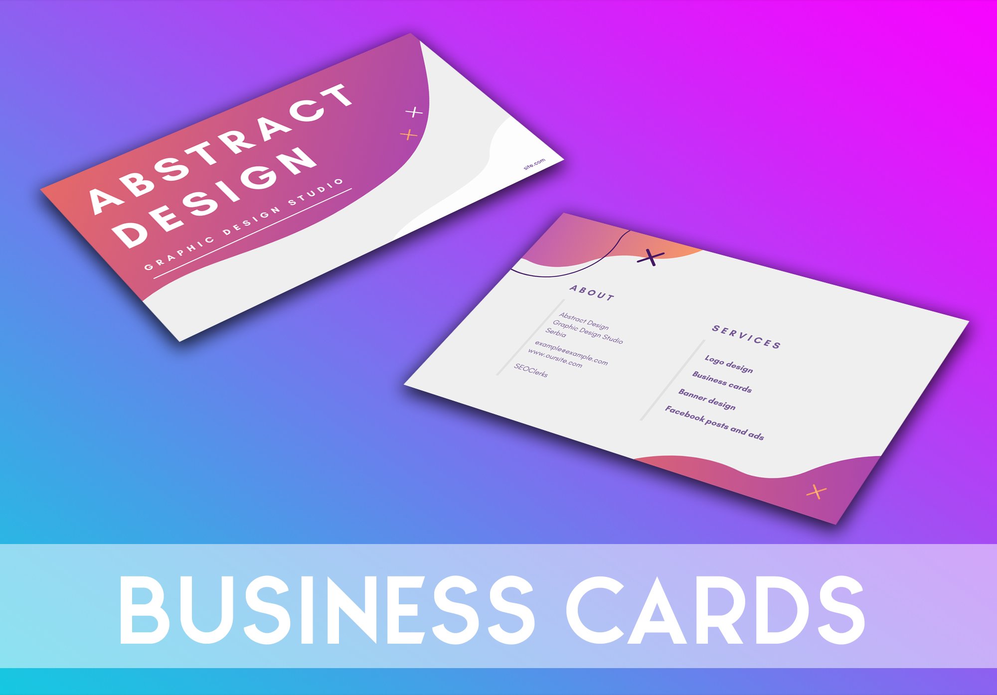 I will make beautiful and modern business cards that they best describe your job!