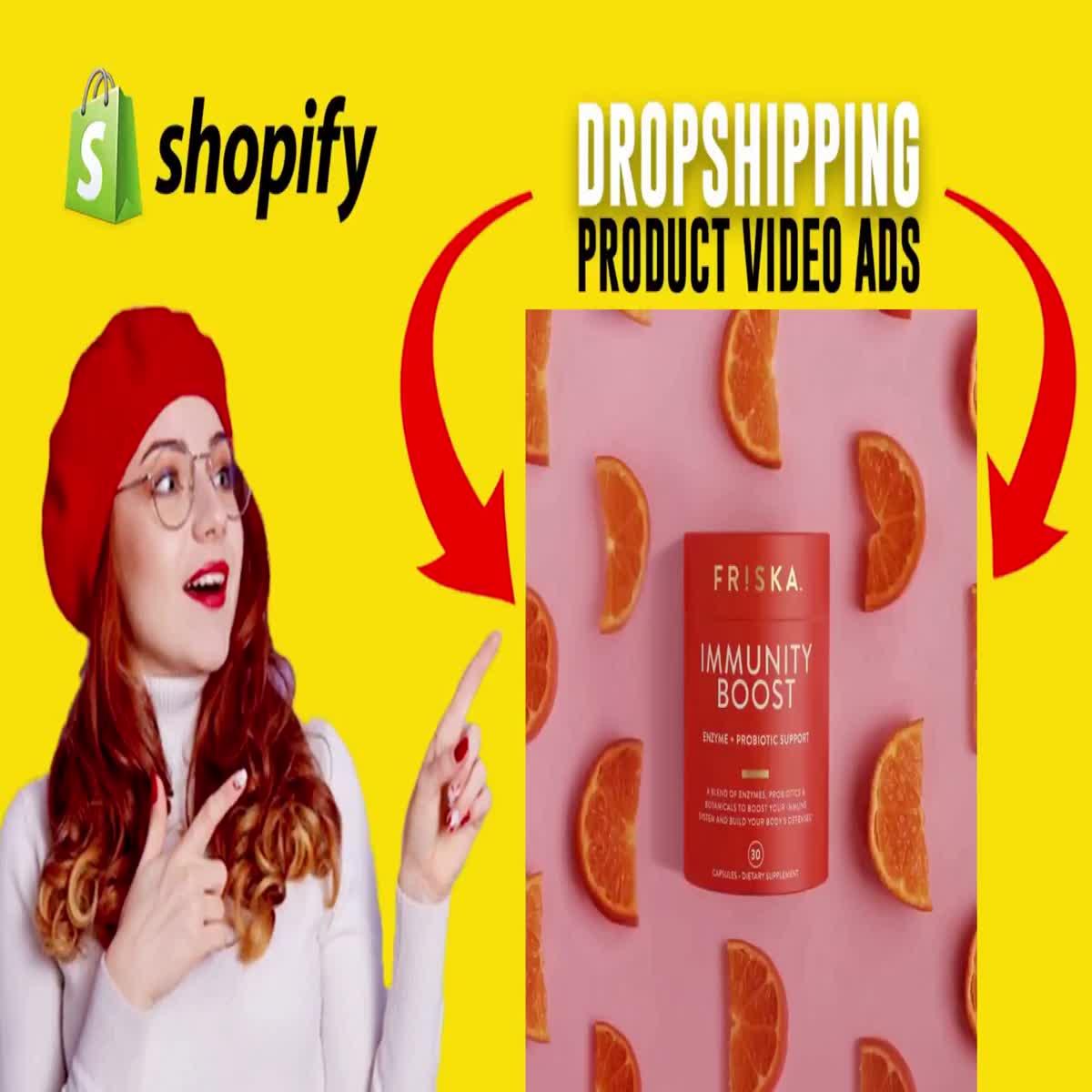 I will create dropshipping video ad or shopify facebook video ads