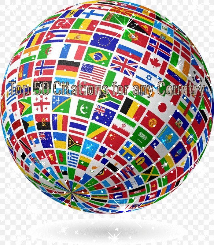 50 Top Citations for USA/UK/Australia/New Zealand/India/UAE/Spain/Germany/Ireland/Singapore/Canada