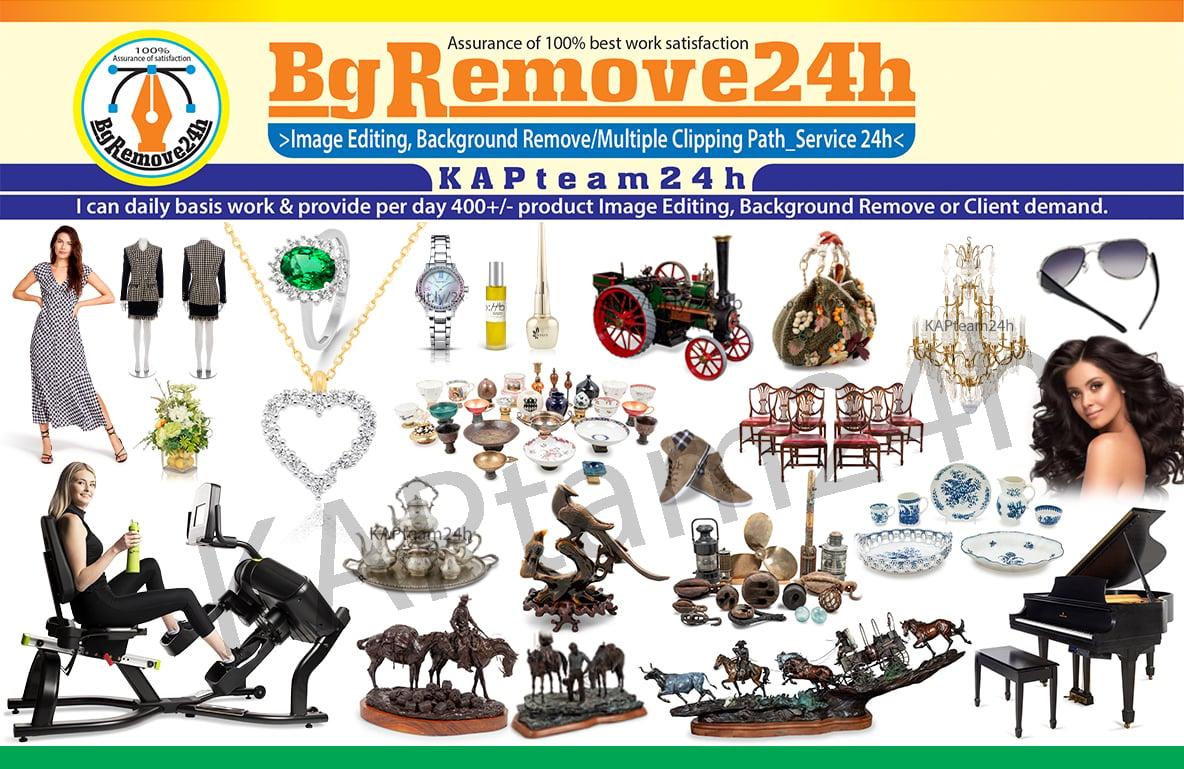 4 Image Background Remove, Clipping Path, Delivery within 1h time of order & 100% work satisfaction.