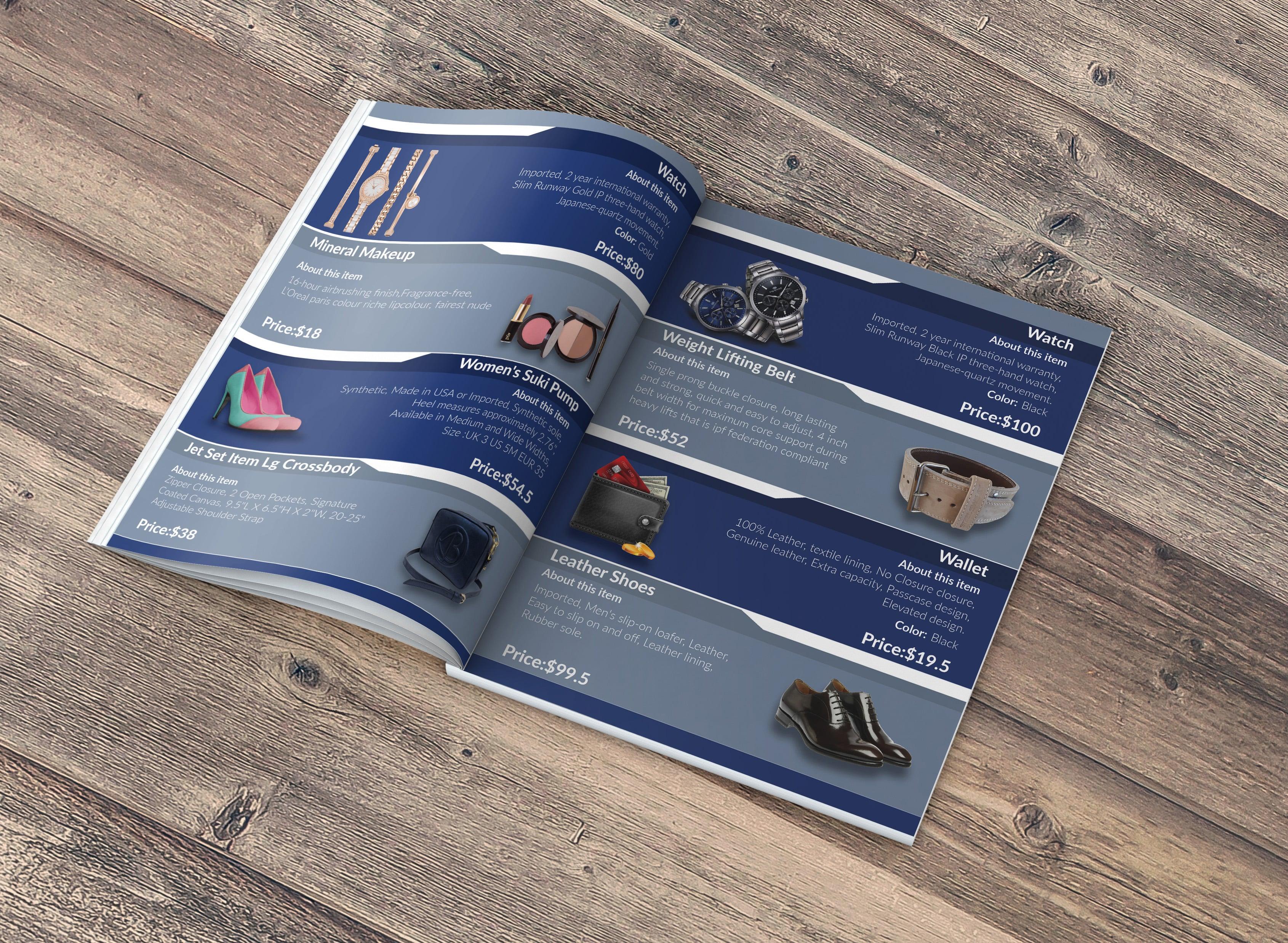 I will design professional product catalogue