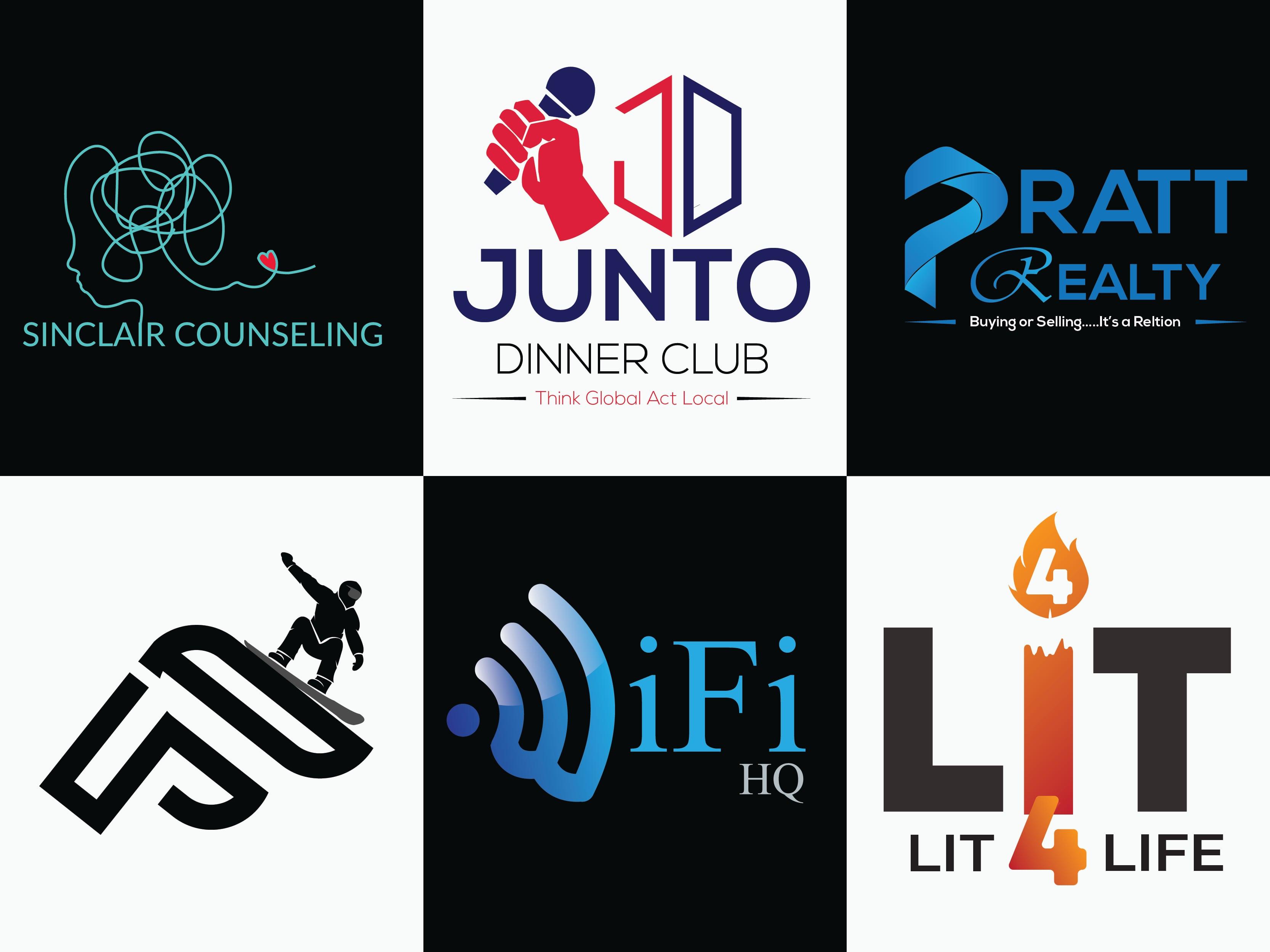 I will do modern minimalist and unique logo design in 24 hours