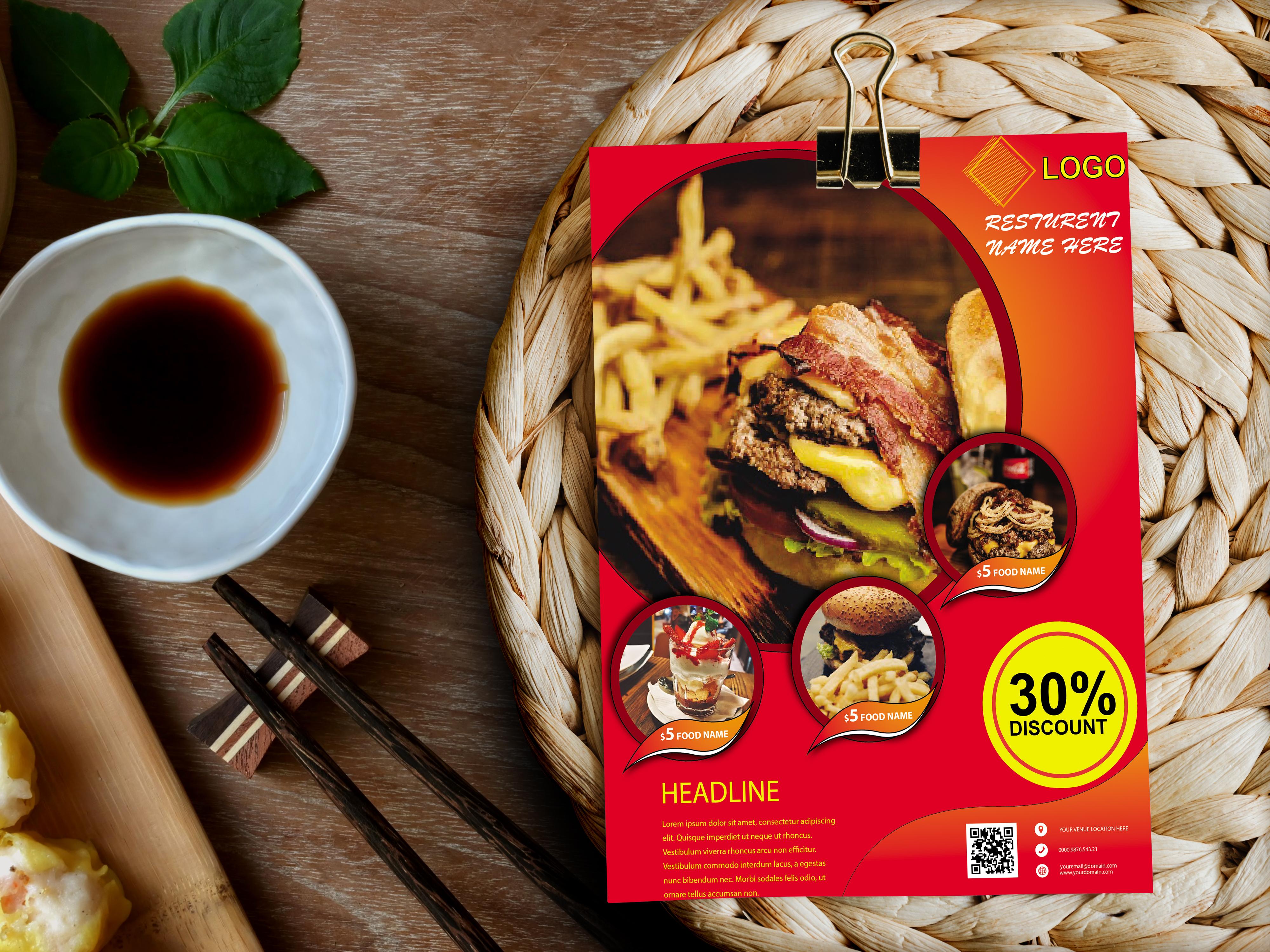 I will design attractive corporate flyer poster brochure and catalog