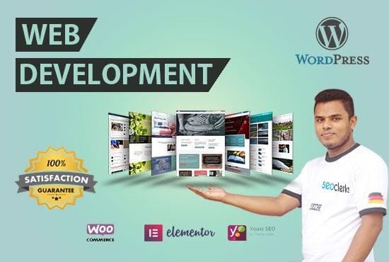 I will build creative wordpress website