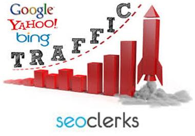 I will send organic web traffic real visitors to your website for any Country