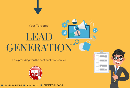 I will do targeted business lead generation 