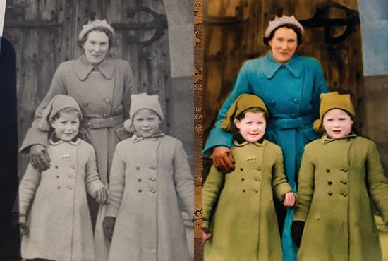 I will Restore, Repair and Colorize your Old or Damaged Photos