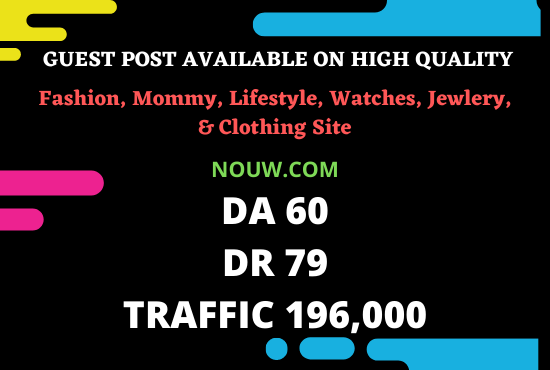 I will publish high quality SEO guest post on my da 60 and da 79