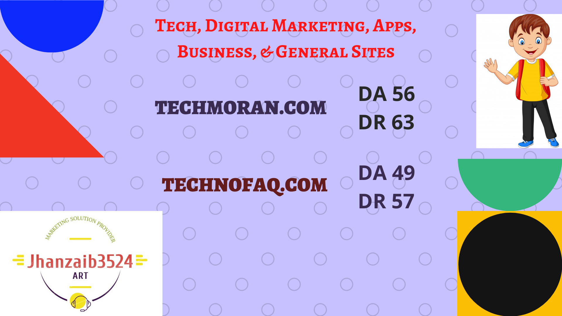 I will publish high quality SEO guest post on my da 56 and da 49