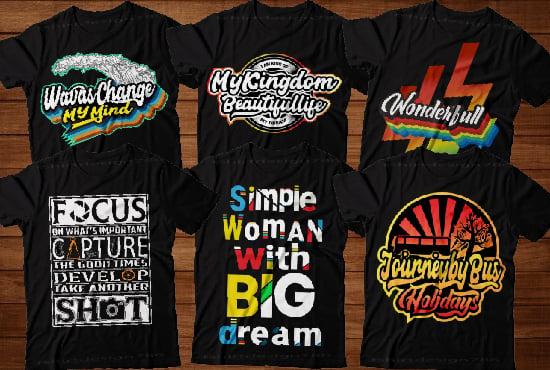 I will create eye catching custom t shirt design
