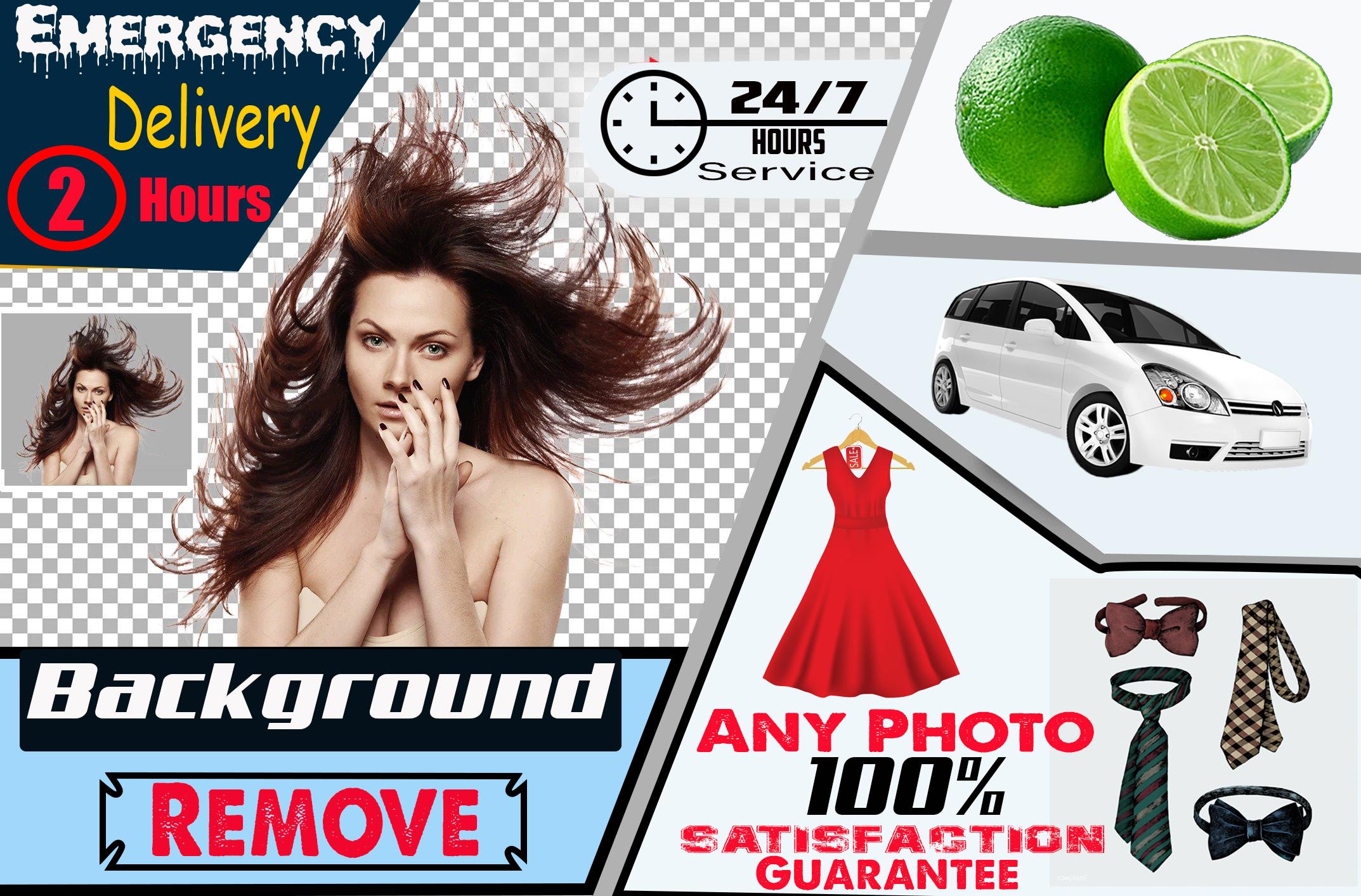 I will do background remove,retouch and resize your photo in 2 hour