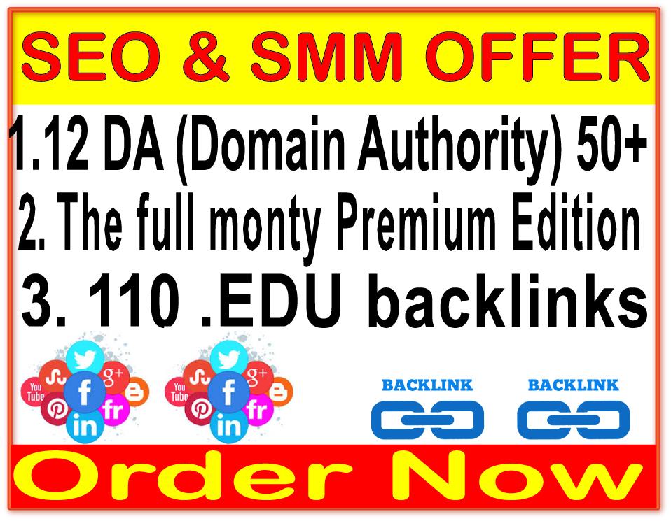 Top 1 Page Dominate 3 TIER - 12 DA 50+ & 110 eDU & The full monty premium edition